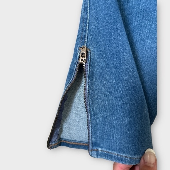 Madewell Women's Roadtripper Jeggings Denim Blue Jeans Side Ankle Zipper Size 25 - Picture 8 of 13